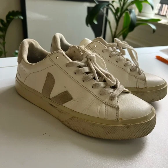 Veja Cream Casual Sneakers - Picture 2 of 6